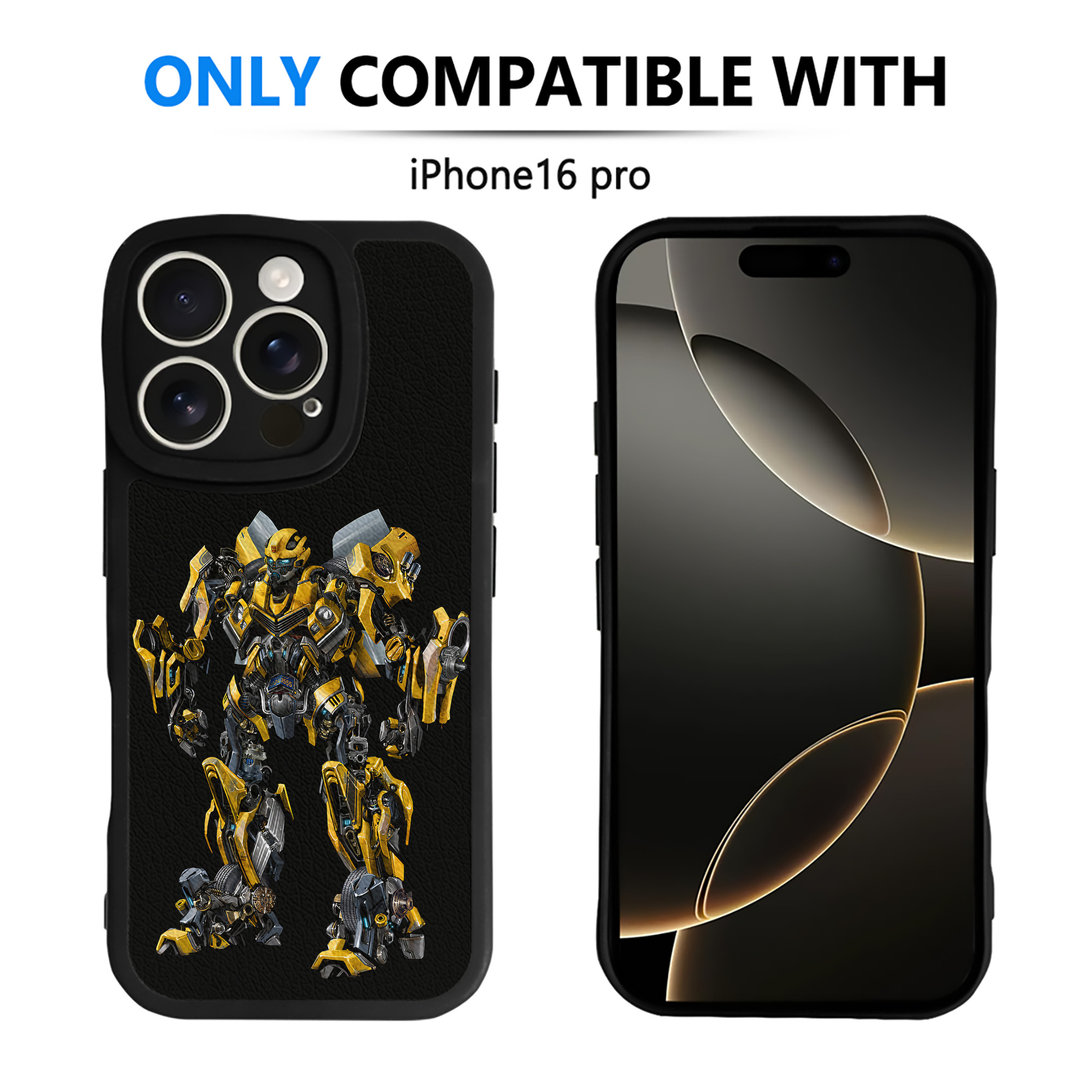 （画像用） Transformers トランスフォーマー 【iPhone 16シリーズ対応】シリコンスマホケース（レザー調） 材質：シリコン